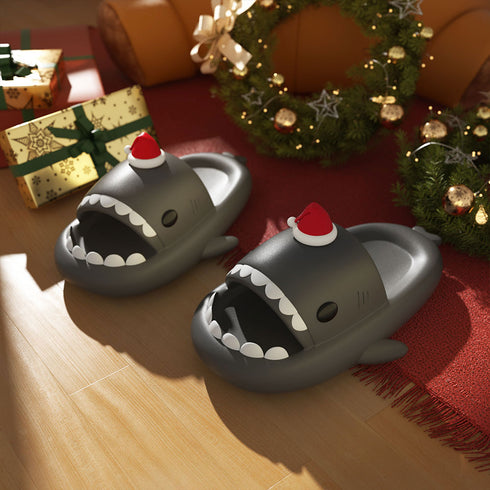 Sharkicks Basic - Claquettes Requins Père Noël